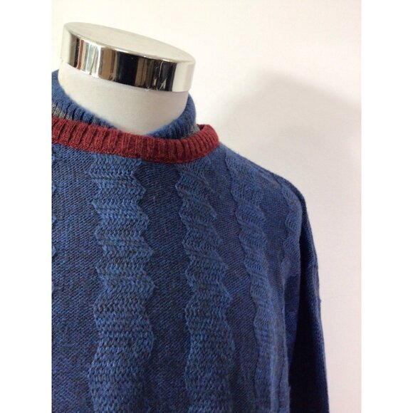 Vintage Wool Ski Sweater Made in Italy Mens Large - Picture 2 of 5